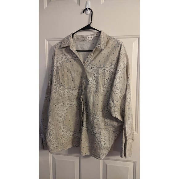 Anthropologie Beige Patterned Blouse - Picture 5 of 10